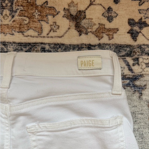 PAIGE Women's Jacqueline Straight Crisp White Ankle Jeans - Picture 7 of 8